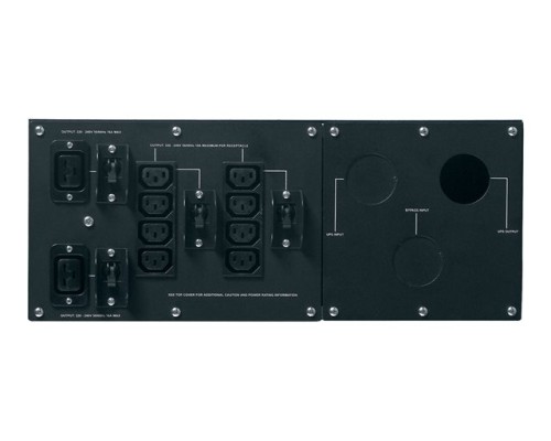 APC ServiceBypassPanel SU RT7500 10000VA Black 4U Rack&sol;Tower Convertible