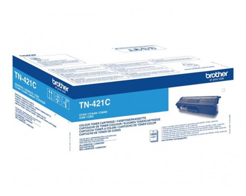 BROTHER TN421C Toner Cartridge Cyaan 1&period;800 pagina s voor Brother HL-L8260CDW&comma; L8360CDW