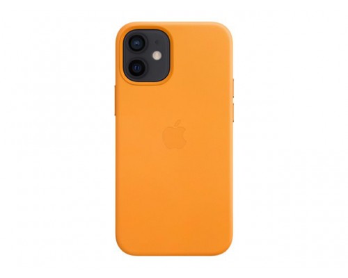 APPLE iPhone 12&sol;12 Pro Leather Case with MagSafe - California Poppy