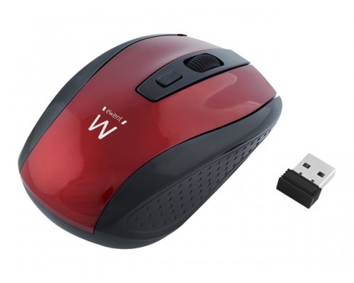 EWENT EW3237 Wireless mouse red 1000&sol;1200&sol;1600dpi