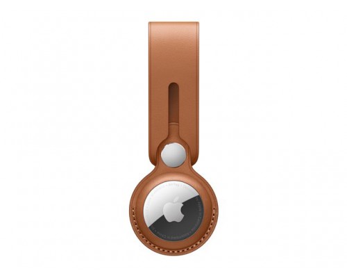 APPLE AirTag Leather Loop - Saddle Brown