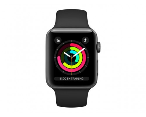 APPLE Watch Series 3 GPS 42mm Space Grey Aluminium Case with Black Sport Band