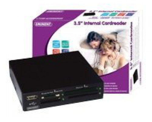 EWENT USB2.0 Card Reader All-in-One internal black extra two color front
