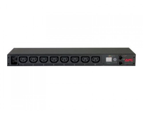 APC Rack PDU Metered 1U 16A 230V 8C13 Input Connections IEC-320 C20