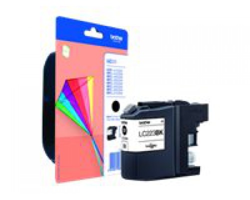 BROTHER LC-223 ink cartridge black standard capacity 550 pages 1-pack blister without alarm