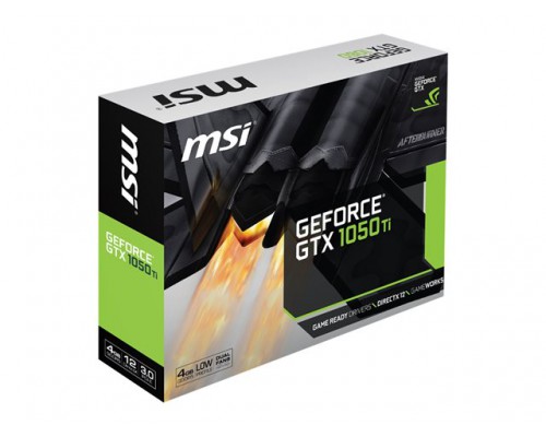 MSI Geforce GTX 1050 TI 4GB Dual Fan sleeve HDMI DL DVI-D Display port Low Profile