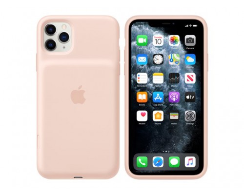 APPLE iPhone 11 Pro Max Smart Battery Case with Wireless Charging Pink Sand