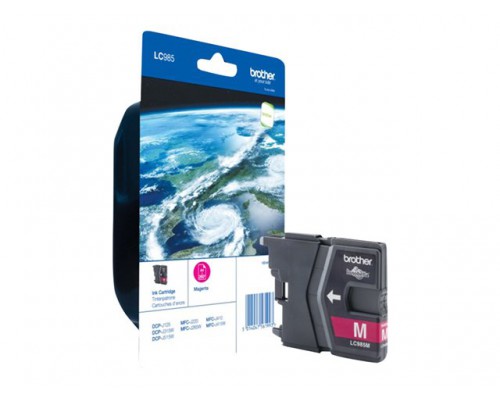 BROTHER LC-985 inktcartridge magenta standard capacity 260 paginas 1-pack blister zonder alarm