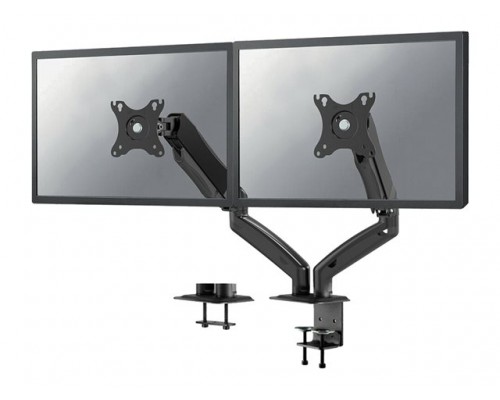 NEOMOUNTS BY NEWSTAR Flat Screen Desk Mount stand&sol;grommet 17-27inch 2xDispalys Black
