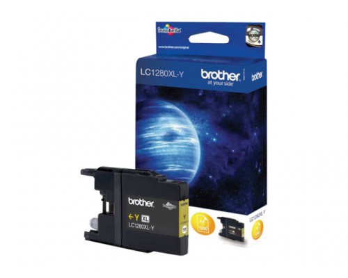 BROTHER LC-1280 inktcartridge geel extra high capacity 1&period;200 pagina s 1-pack blister zonder alarm