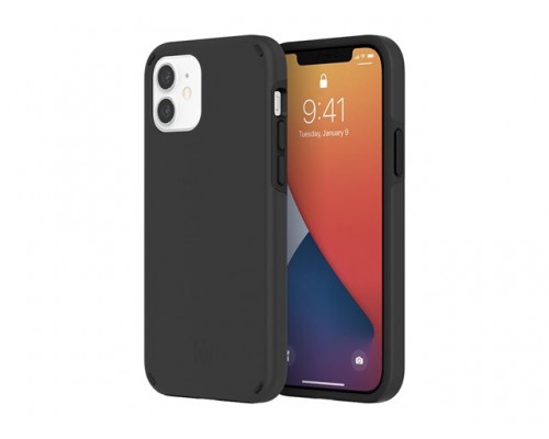 INCIPIO Two-Piece Case for iPhone 12&sol;12 Pro - Black&sol;Black