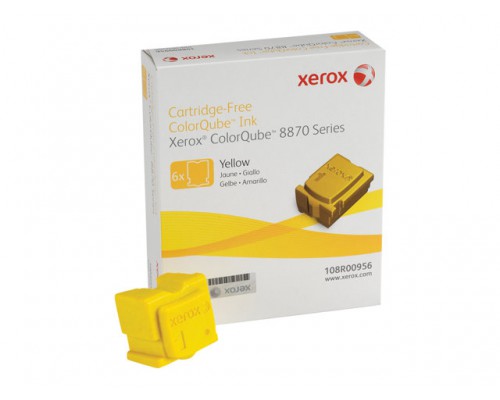 XEROX 8870 ColorQube geel standard capacity 6 x 2&period;883 paginas 6-pack