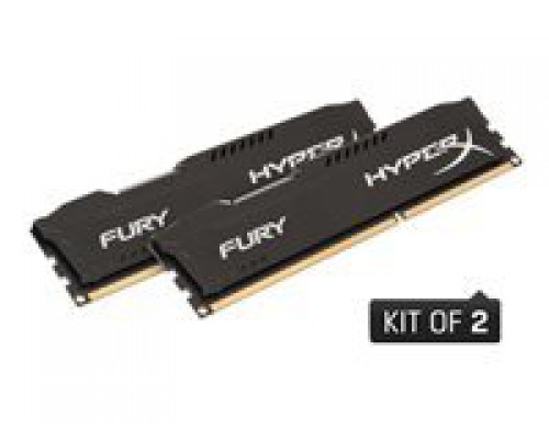 KINGSTON 16GB 1600MHz DDR3 CL10 DIMM (Kit of 2) HyperX Fury Black Series