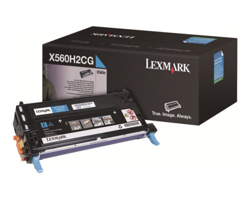 LEXMARK X560 tonercartridge cyaan high capacity 10&period;000 pagina s 1-pack