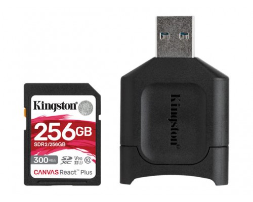 KINGSTON 256GB SDXC React Plus with Reader