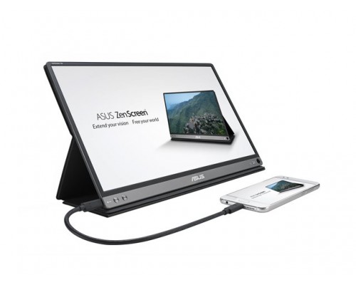ASUS MON ZenScreen Go MB16AP 15.6i USB Type-C Portable Monitor FHD 1920x1080 IPS up to 4 hours battery Foldable Smart case