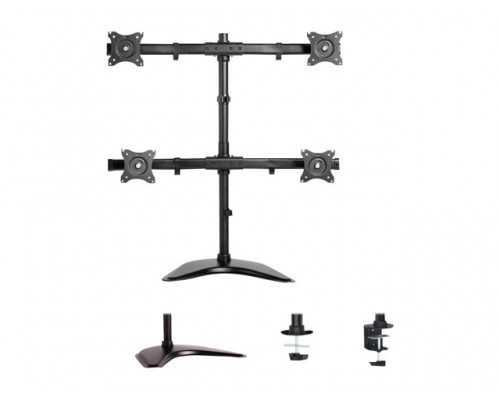 NEOMOUNTS BY NEWSTAR Desk mount 10 � 27inch 2 screens Black Max 16kg