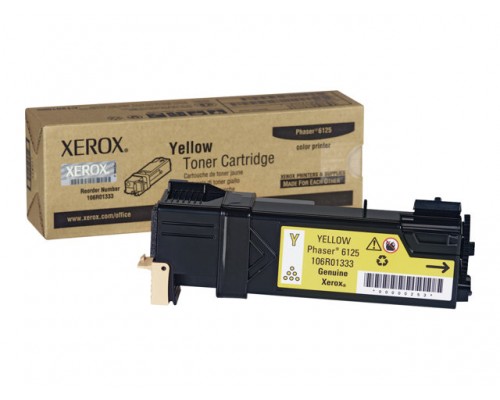 XEROX Phaser 6125 tonercartridge geel standard capacity 1&period;000 pagina s 1-pack