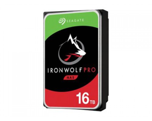 SEAGATE Ironwolf PRO Enterprise NAS HDD 16TB 7200rpm 6Gb/s SATA 256MBcache 3.5inch 24x7 for NAS and RAID Rackmount systems BLK