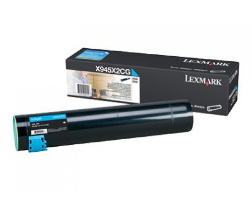 LEXMARK X940e&comma; X945e tonercartridge cyaan standard capacity 22&period;000 pagina s 1-pack