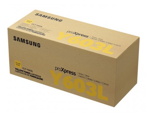 SAMSUNG CLT-Y603L&sol;ELS High Yield Yellow Toner Cartridge