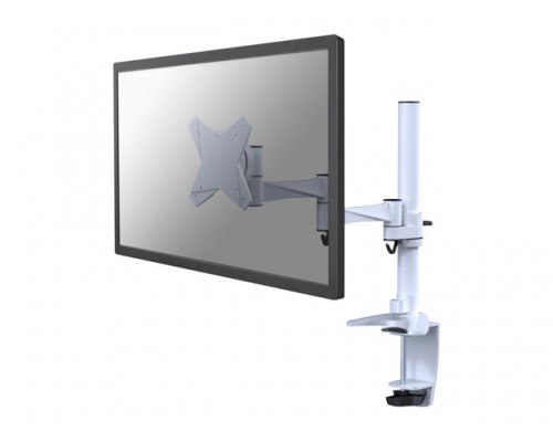 NEOMOUNTS BY NEWSTAR FPMA-D1330WHITE 10-30inch Flat Screen Desk Mount clamp&sol;grommet