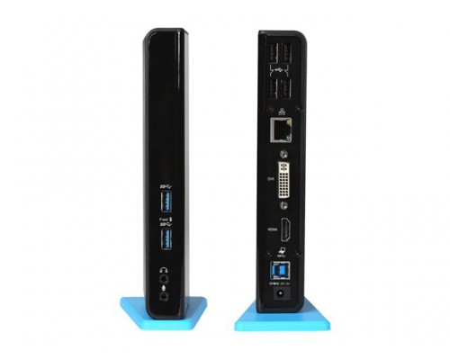 I-TEC USB 3&period;0 Dual Docking Station 1x DVI 1x HDMI 2048x1152 Px GLAN 2x USB 3&period;0 4x USB 2&period;0 Hub Audio 1x USB w&period; BC1&period;2