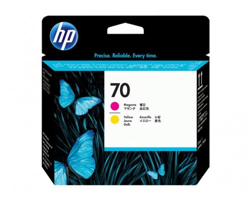 HP 70 originele printkop magenta en geel standard capacity 1-pack