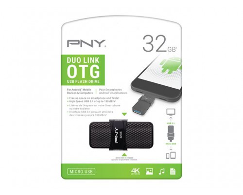 PNY USB Stick 32GB DuoLink MicroUSB 3&period;0