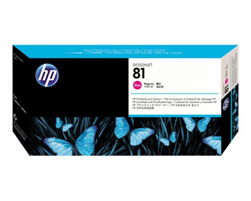 HP 81 originele printkop incl&period; reiniger magenta standard capacity 1-pack dye