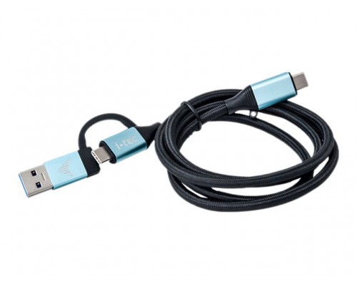 I-TEC USB-C to USB-C Cable with integrated USB 3&period;0 Adapter 100cm