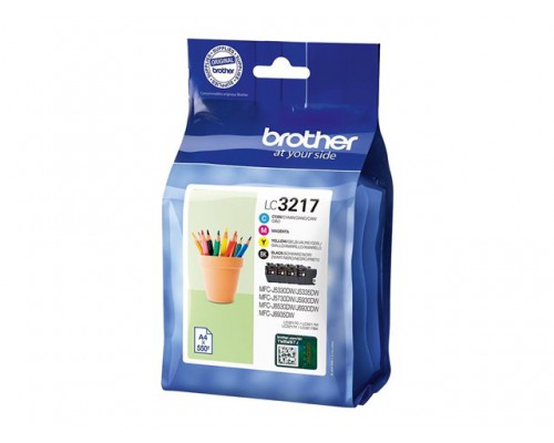BROTHER Value Pack LC3217BK&sol;C&sol;M&sol;Y