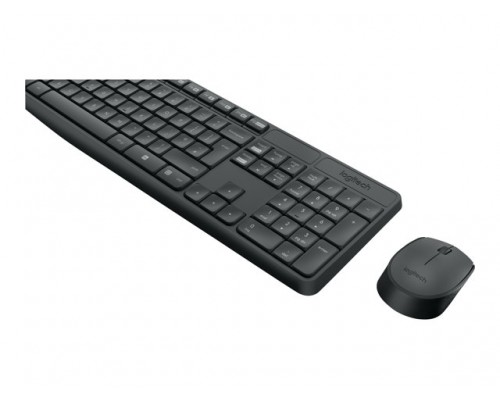LOGITECH MK235 wireless Keyboard &plus; Mouse Combo Grey - Nordic Layout &lpar;PAN&rpar;