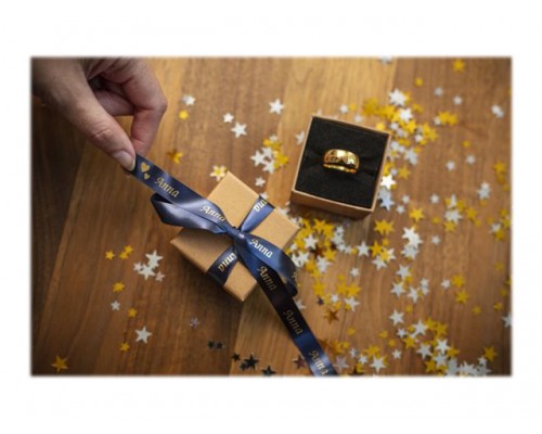 BROTHER textile tape gold&sol;navy 12mm&sol;4m