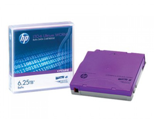 HPE LTO6 Ultrium 6&comma;25 TB BaFe WORM Data Cartridge