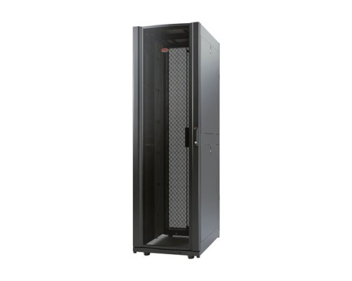 APC NetShelter AV 42U 600mm Wide x 825 Deep Enclosure with Sides and 10-32 Threaded Rails Black