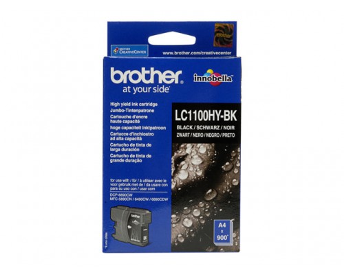 BROTHER LC-1100 inktcartridge zwart high capacity 19ml 900 pagina s 1-pack