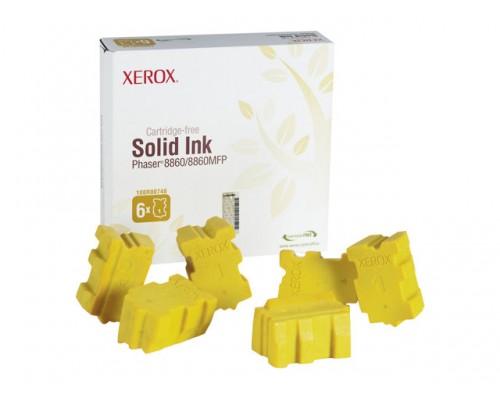 XEROX Phaser 8860&comma; 8860MFP colorstix geel standard capacity 6 x 2&period;333 pagina s 6-pack