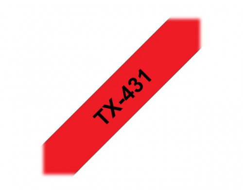 BROTHER P-Touch TX-431 black on red 12mm