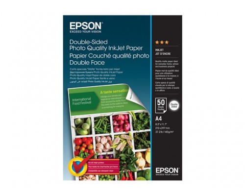 EPSON Double-Sided Photo Quality Inkjet Paper - A4 - 50 Sheets