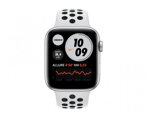 APPLE Watch Nike SE GPS 44mm Silver Aluminium Case with Pure Platinum/Black Nike Sport Band Regular