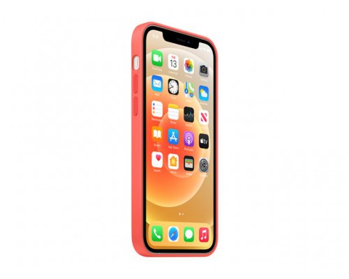 APPLE iPhone 12&sol;12 Pro Silicone Case with MagSafe - Pink Citrus