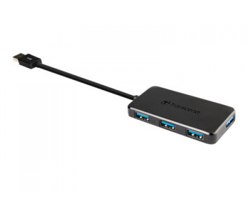 TRANSCEND USB3.0 Hub 4 poorts 73.8mm x 37.2mm x 10.4mm 29gram