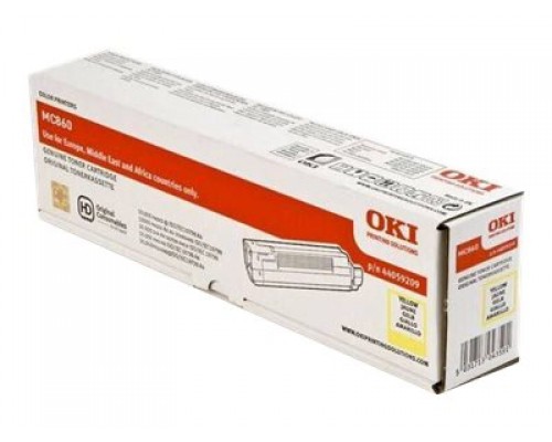 OKI MC860 tonercartridge geel standard capacity 10&period;000 pagina s 1-pack