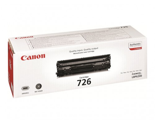 CANON CRG-726 tonercartridge zwart standard capacity 2&period;100 paginas 1-pack