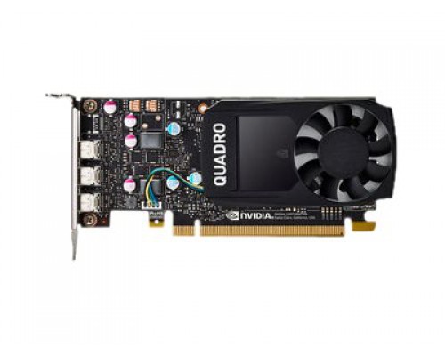 HP NVIDIA Quadro P400 2GB/DDR5 graphics card LP (CUDA� Parallel Processor Cores 256)(3xmDP+2xmDP to DP cables) - 4Displays