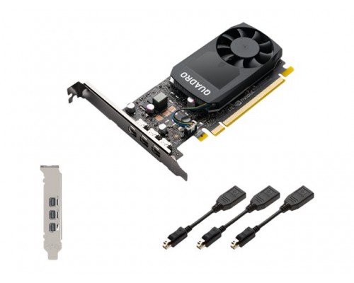 PNY Quadro P400 DVI PCI-Express 3&period;0 x16 LP 2GB GDDR5 64bit 3x Mini DP 1&period;4