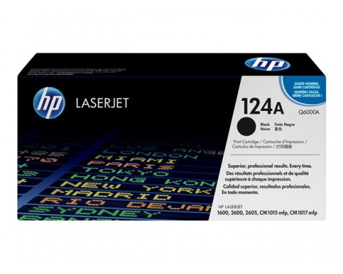 HP 124A Colour LaserJet originele toner cartridge zwart standard capacity 2&period;500 paginas 1-pack