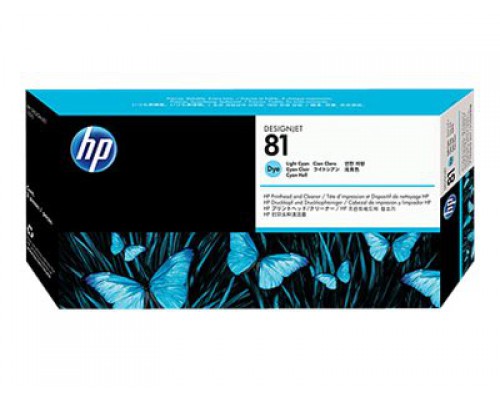 HP 81 originele printkop licht cyaan standard capacity 1-pack dye