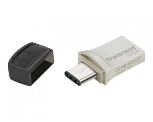 TRANSCEND 128GB USB3&period;0 Pen Drive OTG Type A&C Silver